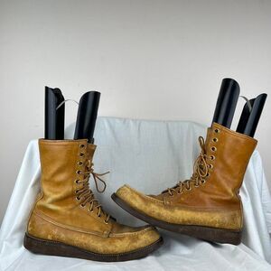 Vintage 1960s JC Penney Boots Logger Work Leather Rugged  Mens Size 10
